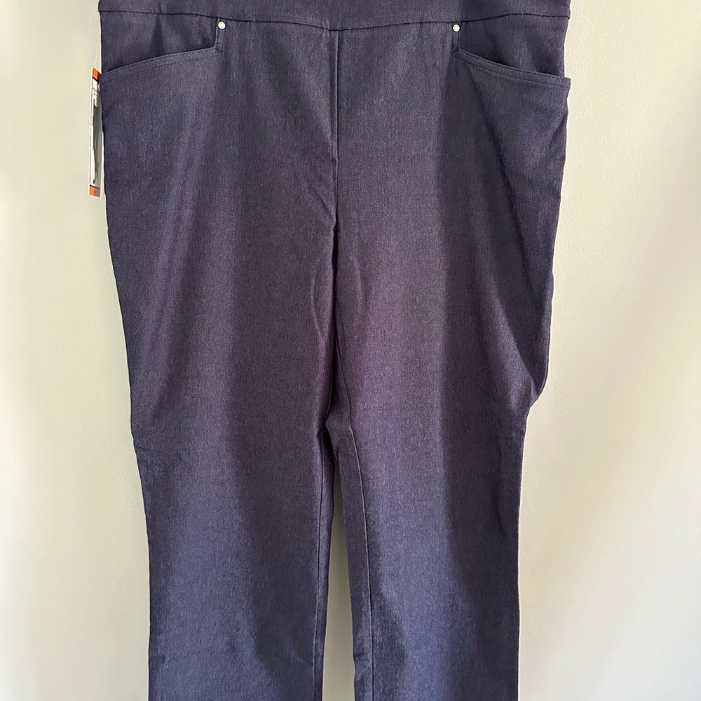 Hilary Radley Stylish Dark Blue Pants